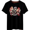 Magmatic - Maglietta Creatura Fantastica per Uomo Unisex, Collezione Ecarlate T Shirt Nera Premium 100% Cotone, Regalo yōkai Giapponese, Regalo di Natale Uomo Fan della Cultura Giapponese
