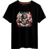 Magmatic - Maglietta Creatura Fantastica per Uomo Unisex, Collezione Ecarlate T Shirt Nera Premium 100% Cotone, Regalo yōkai Giapponese, Regalo di Natale Uomo Fan della Cultura Giapponese