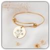 Generic Regalo di gioielli di famiglia - Bracciale di fiori di nascita - Bracciale di fiori di bouquet combinato - Bracciale inciso Regali fatti a mano per mamma, nonna