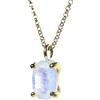 ANEMONE JEWELRY Anemone Donna Collana Pietra di Luna - Ovale Ciondolo Collane Gemme, Collane Tutti i Giorni, Collane Cristallo - Gioielli Fatti a Mano Giugno Pietra di Nascita - con Kit Regalo Fantasia