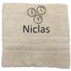 Pet-Jos Asciugamano personalizzato con nome Nome sportivo splendidamente ricamato Asciugamano da bagno Asciugamano in cotone 100% personalizzato con nome (100 x 50 cm, Bingo)