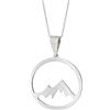 gumuscum Collana in argento di montagna, collana in argento di avventura, collana in argento di paesaggio. Collana in argento naturale. Collana unisex in argento Avventura.