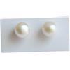 Generico Orecchini perle 9,5/10 mm, argento 925, orecchini lobo, gioielli italiani
