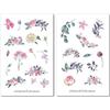 Jellyfish Stickers Set di adesivi con rose scure | Adesivi floreali | Adesivo per diario | Adesivo con fiori | Adesivo per planner | Adesivo floreale, bouquet, rose