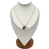 stylen Collana Donna in Acciaio Inossidabile Oro con Ciondolo Corallo Nero e Stella di Brillantini, Catenina Sottile Elegante, Gioielli Idee Regalo Ragazza Coquette Mare.
