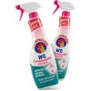 Generico WC Candeggina Mousse Spray, Deterge e Igienizza, Rimuove Germi e Batteri, 625ml (x2)