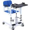 RAYACO Hydraulic Patient Lift Transfer Chair, Portable Nursing Chair Lifter W/ 180° Split Seat & Cushion, Bathroom Bedside Commode W/Potty (Color: A)