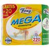 Foxy Mega, Asciugatutto, 220 Strappi - 2 Pezzi
