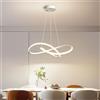 CONERY Lussuoso Foyer Lampadario Apparecchio di illuminazione Soffitto alto sospeso Sala da pranzo Moderna lampada a sospensione a LED con luci ad anello irregolari Apparecchio orientabile per cucina