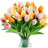 Sggvecsy 30 tulipani finti, fiori artificiali, realistici al tatto, fiori finti in poliuretano, per matrimoni, composizioni floreali, bouquet primaverili, casa, feste, ufficio, decorazioni per la