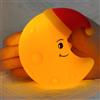 HOTUT Luce Notturna per Bambini Kawaii, USB Ricaricabile, Silicone Luna, Dimmerabile Touch, Portatile & Senza Fili, per Bambini e Neonati
