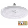DAGLLGEW Luci Del Ventilatore a Soffitto 3 Velocità Con Ventola Silenziosa, Telecomando a 3 Chiaro Con Timer E27 Lampadina a Led Rimovibile