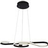 V-TAC VT-7817 Lampadario LED a sospensione forma corda di violino design Moderno 18W 70 cm in alluminio ed acrilico colore nero 3000К - 8020