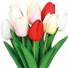 VaryFloral 10 Pezzi Tulipani Finti Multicolore Tulipani Artificiali Realistici per Decorazioni Mazzo di Bouquet Fiori Finti Fiori Lattice per Decorazioni per la Casa Matrimonio Giardino