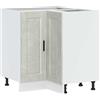 vidaXL Base ad Angolo Cucina Porto Grigio Cemento in Legno Multistrato, Mobile Base angolare, unità Base angolare Cucina, Armadio Inferiore angolare