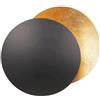 AAOTE Applique da parete per interni Rotonda Rame dorato Soggiorno Concetto di luna creativa Solar Eclipse Lampada da parete Corridoio nordico Scale Camera da letto Comodino Applique Corridoio Corridoio Ill