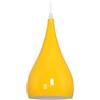 Mengjay Lampadario a soppalco Lampada a sospensione a soppalco Illuminazione Paralume in alluminio Soggiorno Sala da pranzo Bar caffetteria Lampade decorative Attacco E27 Ø16cm (giallo)