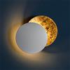 TWXG Creative Moon Applique da Parete per Interni Eclipse Corridoio Applique da Parete Corridoio Corridoio Lampada da Parete da Comodino Soggiorno Rotondo Oro Rame Applique da Parete a LED
