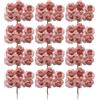 PuntoCasaStore 72 Pz Fiori Artificiali Fiorellino 3x11 cm per Bomboniera, Segnaposto, Composizione Confettata, Nascita, Battesimo, Matrimonio, Comunione, Laurea (Old Pink)