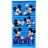 CARTOON Telo mare Topolino Disney asciugamano in microfibra di poliestere per bambini 245 gsm dimensione 70 x 140 cm spiaggia piscina