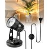 Lamptobe Applique da Parete Interno,1 Pack 3000K Faretti LED per Interni con Interruttore a Pedale,5W per Piante Luci per Quadri,Illuminazione da Interno per Piante o Opere d'Arte