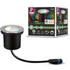 Paulmann 94274 Plug & Shine LED apparecchio per esterni ZigBee incl. 1 apparecchio da incasso a pavimento RGBW dimmerabile da 3,6 Watt IP65 argentato illuminazione da giardino bianco caldo 3000 K