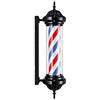 AIPOLE 28 Nero LED Palo del Barbiere Palazzo Stile Luminoso Girevole Rosso Bianca Blu Strisce per Capelli Salone Barbiere Cartello Luce Parete Montabile Lampada