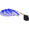 Vrabocry DC5V alimentato a batteria da pulsante 1M striscia LED blu 3528 60LED flessibile nastro LED per retroilluminazione TV, luce notturna per armadio, IP20 non impermeabile, cordino per