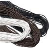 TOAOB THE ONE AND ONLY BABY TOAOB 105 Meter Filo di Cerato in Cotone 2mm Cordino per Creazione di Gioielli Artigianato Fai da Te Collane Bracciali Accessori Nero Marrone Bianco
