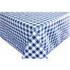 Home Direct Tovaglia Cerata in PVC, Lavabile, Copritavolo, a Quadretti, Blu, 100 cm X 140 cm,