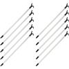 FERROELETTRA Asta Appendiabiti per Armadio Telescopica Cromata, Made in Italy, Bastone Estensibile fino a 150cm, 10 Pezzi (10)