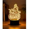 Deluisho Luce Notturna 3D Moto LED, Lampada Illusione Ottica 16 Colori con Telecomando e Funzione Dimmerabile, Alimentazione USB/Batteria, Lampada da Comodino per Bambini, Regalo Appassionati di Motociclette