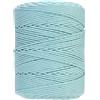 GOHOF Corda in cotone macramè premium da 4 mm x 300 m, 4 fili ritorti in morbido cotone, perfetta per l'arte del macramè, colore ciano