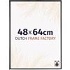 Dutch Frame Factory - Cornice 48x64 cm - Nero Opaco - Cornice per foto in Plastica con vetro plastico Antiriflesso - Cornice portafoto 48x64 cm - Easy