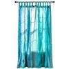 Rajbhoomi Handicrafts Indian Old Sari Turchese Colore Tenda Porta Drape Finestra Decor Sari Hippie Riciclare Tende 84 inches Long