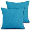 Cieffepi Home Collections Federa Copricuscino MULTICOLOR (Set 2 Federe 40x40 cm, Turchese)