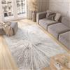 TAPISO Valley Tappeto Soggiorno Pelo Corto Design Moderno Motivo Astratto Sfumato Geometrico tonalità Grigio Salotto Soggiorno Camera Sala Ragazzi Ufficio Oeko-Tex 160 x 220 cm