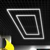 Generic Plafoniere a LED esagonale a nido d'ape ad alta luminosità, ideali per garage, officine, palestre, sale espositive e centri commerciali, elegante design esagonale per una maggiore illuminazione.