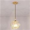 Mengjay Plafoniera moderna in cristallo, mini soffitti in cristallo e metallo, plafoniera fine E27 Plafoniera Lampada per camera da letto Soggiorno Cucina. (Lampadari)