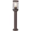 maolo Paletto da Giardino per Esterno IP54 E27 LED | Lampada da Terra in Alluminio Ruggine Ø10x50 cm | Illuminazione Viale, Aiuole, Terrazze