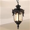 Mengjay Luce a sospensione industriale in alluminio Luce a sospensione da soffitto all'aperto impermeabile E27 Lanterna rustica in metallo Ciondolo retro soffitto Portico corridoio Veranda Terrazza