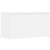 vidaXL Cassapanca Contenitore, 84x42x46 cm, Legno ingegnerizzato, Bianco, Mobile Domestico, Baule per Coperte e Biancheria da Letto, Organizer casa, Spazio Contenitore