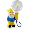 AMARCORDS - Lampada da tavolo nanetto Lovetherapy con lampadina disegno NOTA e varialuce. Abat jour dimmerabile con cavo 1,5m e interrutore dimmer