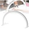 FUNRIN Lampada a LED a mezza luna 22in, Lampada da scrivania per unghie a mezza luna, Lampada da occhio-caringtable LED 30W 2700-6500K Tre colori regolabili luminosità luce ciglia per SPA, Nail Art,Bianca