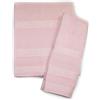 Russo Tessuti Set Asciugamani 1+1 Spugna Cotone Viso Ospite RICAMABILI Fascia Aida Punto Croce-Rosa