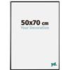 yd. Your Decoration - Cornice 50x70 cm - Nero Lucente - Decorativa Parete in Plastica con Vetro in acryl - Antiriflesso - 50x70 Cornice - Evry