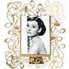 Arti & Mestieri Scarabocchio - Porta foto piccolo di Design 100% Made in Italy - in Ferro, 19 x 22H cm (Oro Laccato)