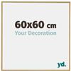 yd. Your Decoration - Cornice 60x60 cm - Faggio Chiaro - Decorativa Parete in Plastica con Vetro in acryl - Antiriflesso - 60x60 Cornice - Evry