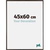 yd. Your Decoration - Cornice 45x60 cm - Antracita - Cornice Decorativa Parete in Plastica con Vetro in acryl - Antiriflesso - 45x60 Cornice - Evry