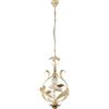 Bonetti Illumina Lampadario Arte Povera Cesto Avorio E Oro 1 Luce E14